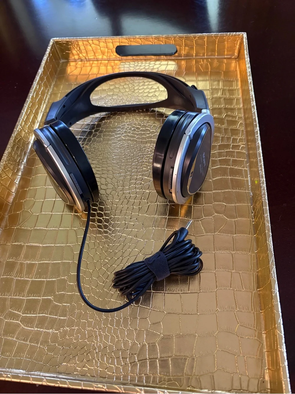 Sony Black and Silver Over-Ear Wired Headphones
